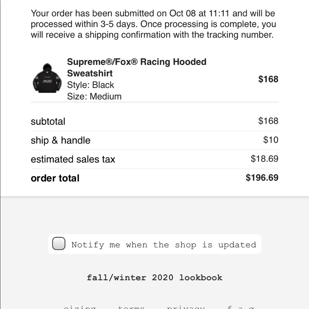 Supreme Fox Sweatshirt